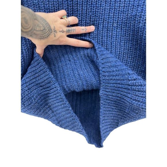 Vintage Carbery Ireland 100% Pure New Wool Sweater Navy Pullover Knit‎ - Picture 5 of 15